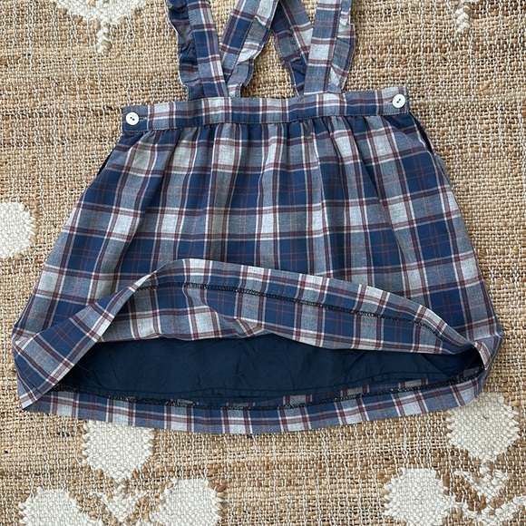 La Coqueta Girls Plaid Pinafore Skirt - Picture 3 of 6